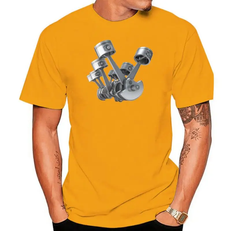 Engine Pistons Cylinders T Shirt Car Mechanic Motor Parts Engineer Gift Present
