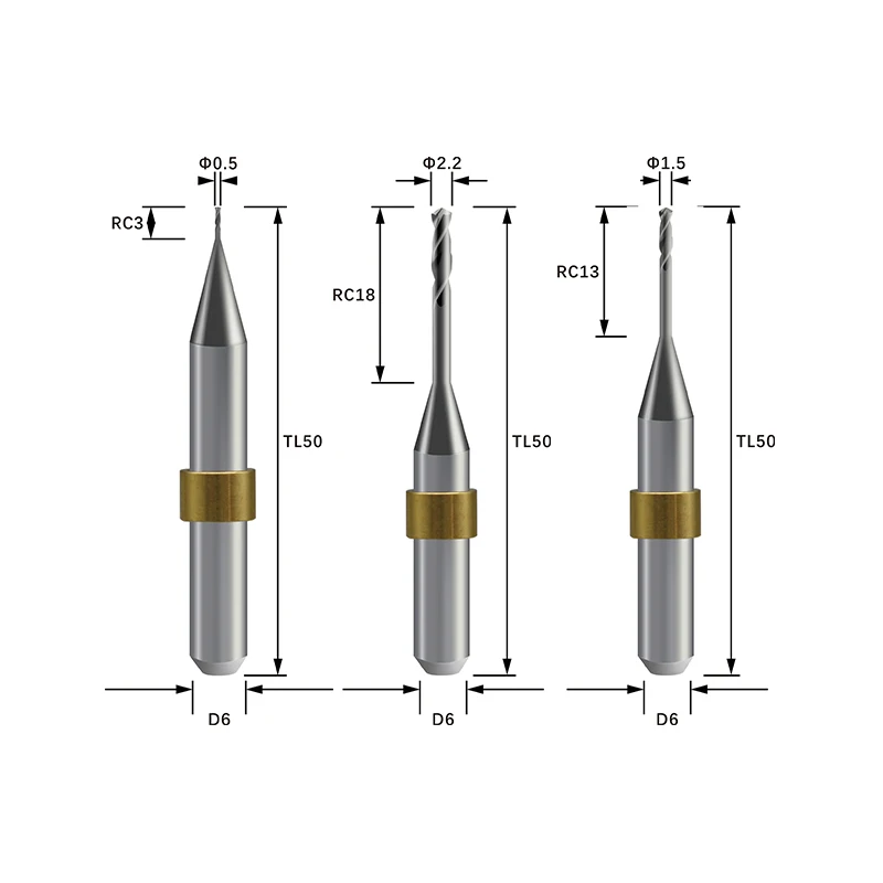 Фото Фрезы XTCERA Xmill-600 для металлообработки, шаровые и концевые фрезы, сверла для зуботехнических лабораторий, для станка XTCERA X mill 600 №4