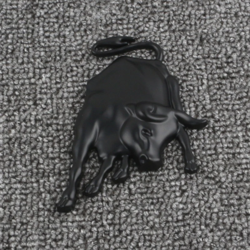 

Универсальный металлический автомобильный значок из нержавеющей стали с изображением животных, боевой бык, лошадь для Ferrari Lamborghini, эмблема, 3D наклейка, украшение