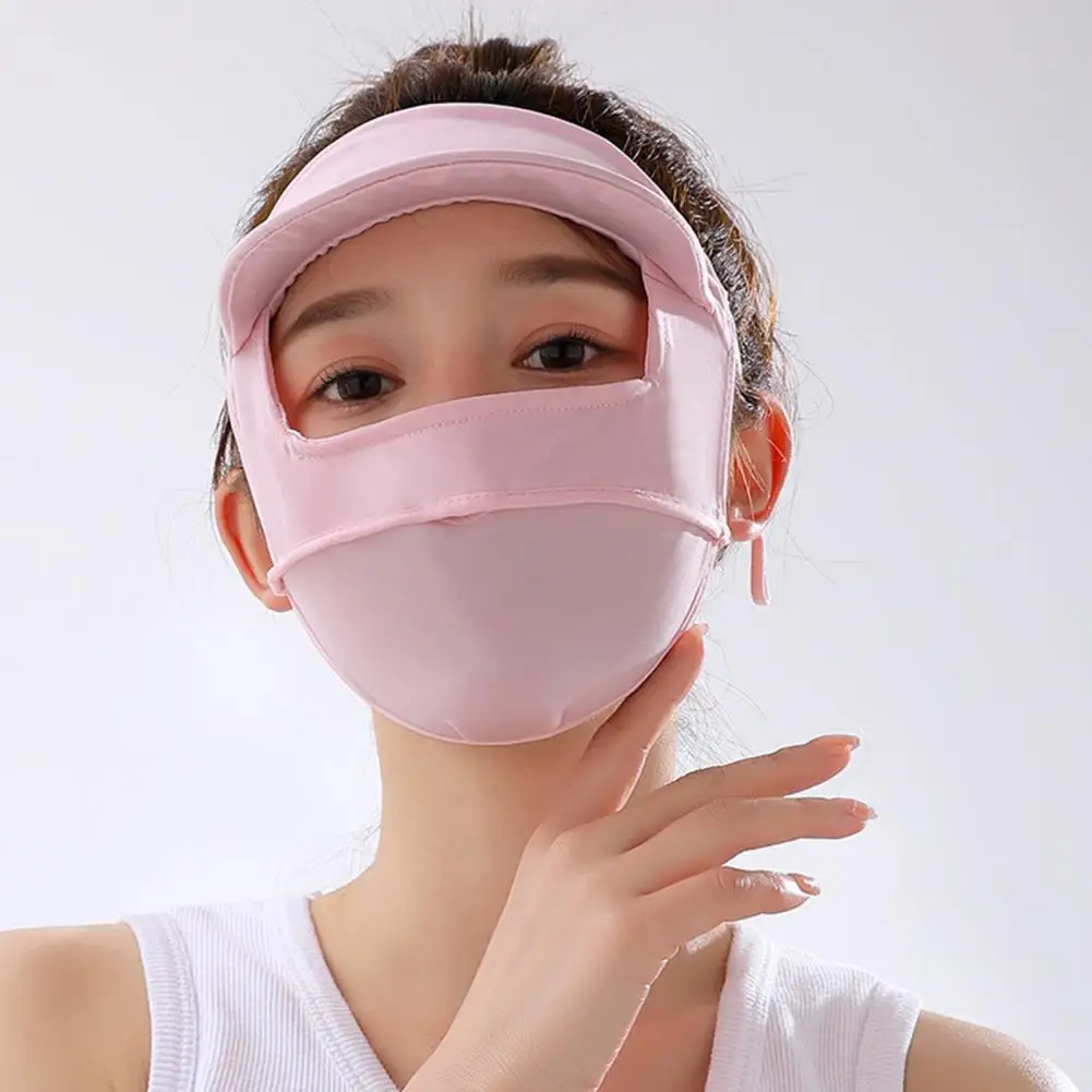 

Trendy Breathable Extended Brim Outdoor Fishing Sunscreen Mouth Cover Hat Outdoor Supplies Face Guard Hat Face Guard