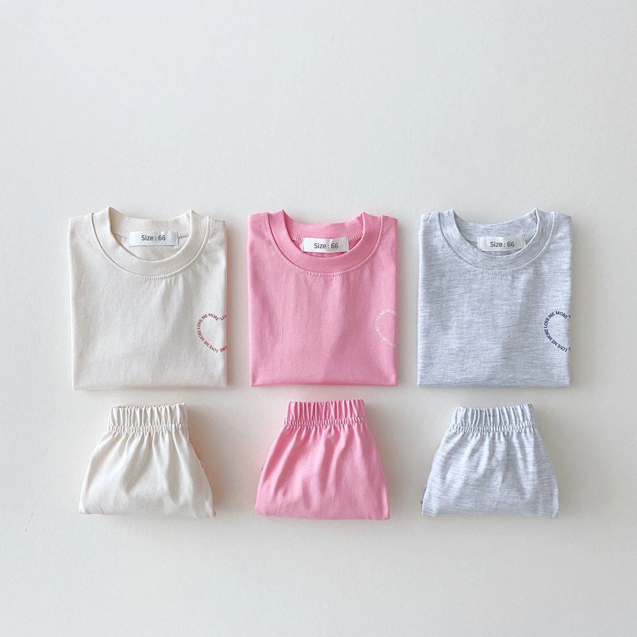 

Korea 2pcs Baby Girls Outfits Sets Summer Fashion Boys Cute Basic Short Sleeve Kids T-shirts + Shorts Stitching Color Clothing