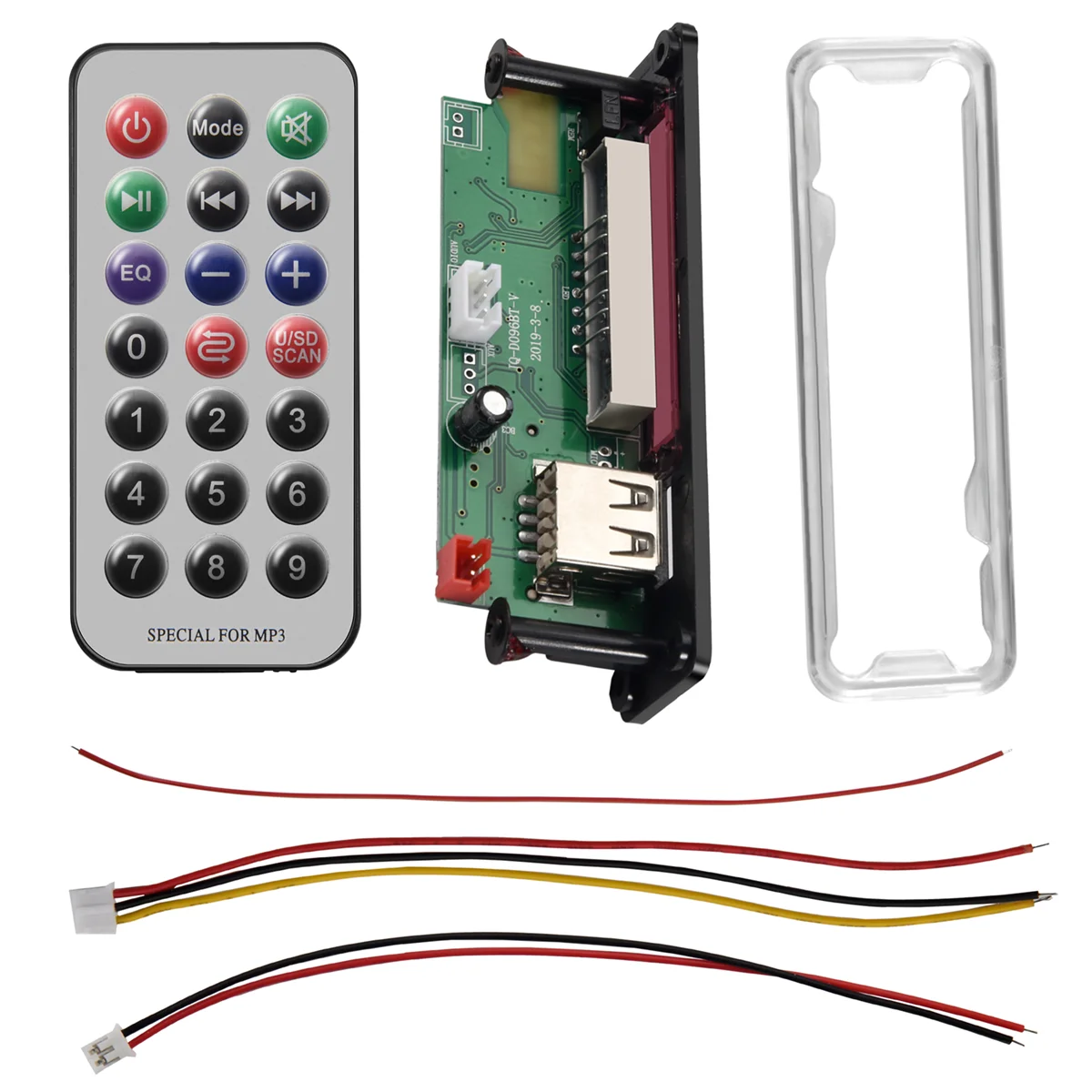 Плата аудиодекодера постоянного тока 5 В/12 В Bluetooth 0 аудиомодуль USB Aux Sd FM-радио без