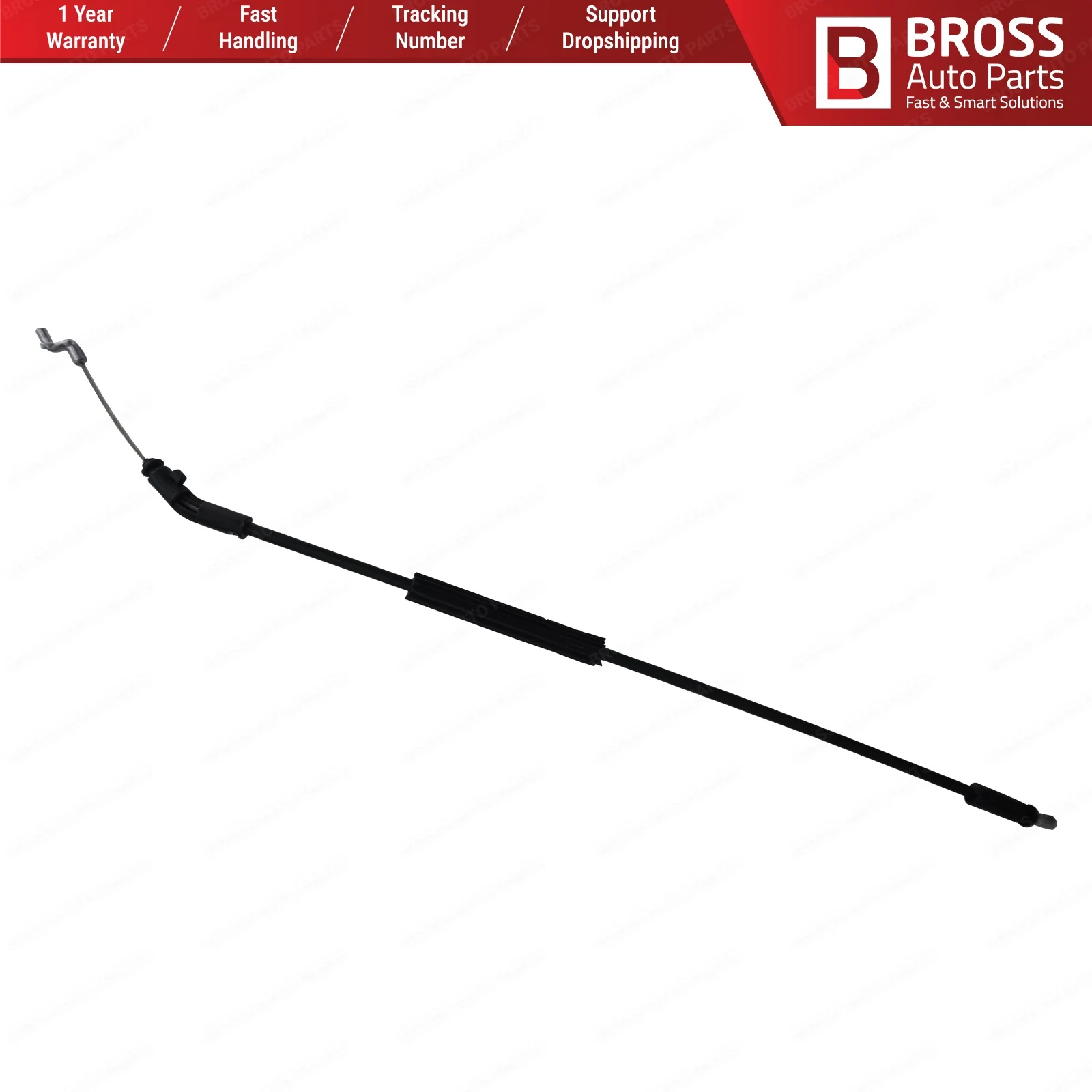 Bross Auto Parts BDP925 Outer Door Handle Release Lock Latch Bowden Cable Front for Renault Fluence. Lenght: 420 mm | Автомобили и