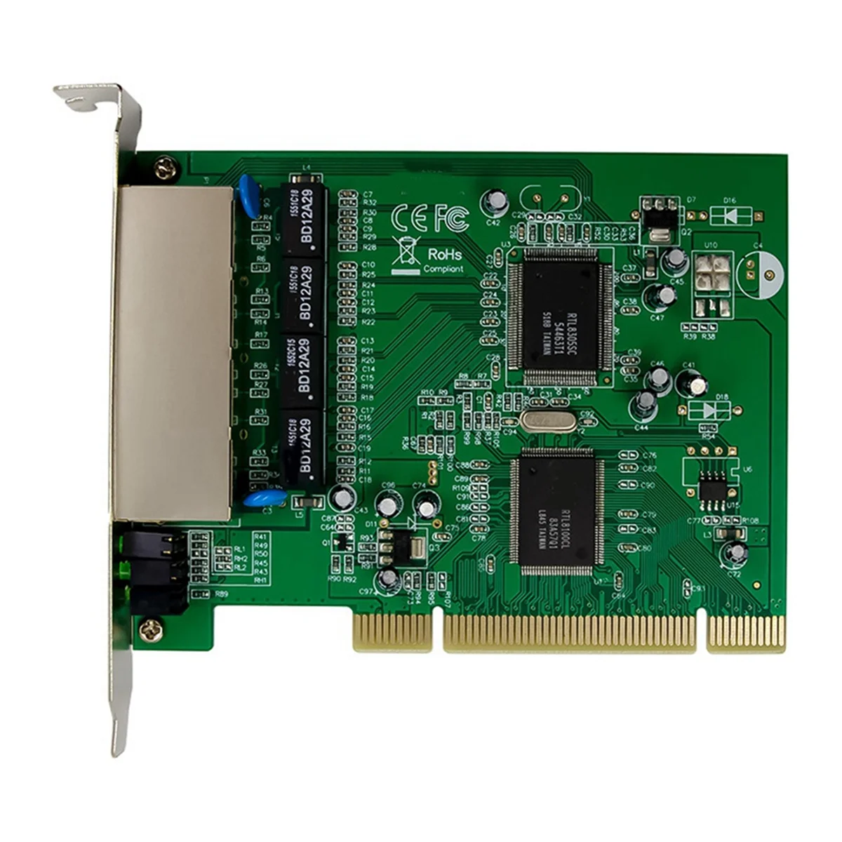 

PCI Fast Ethernet 10/100 Мбит/с RTL8305SC + RTL8100CL чипсет четырехпортовый RJ45 сетевой коммутатор Lan-карта