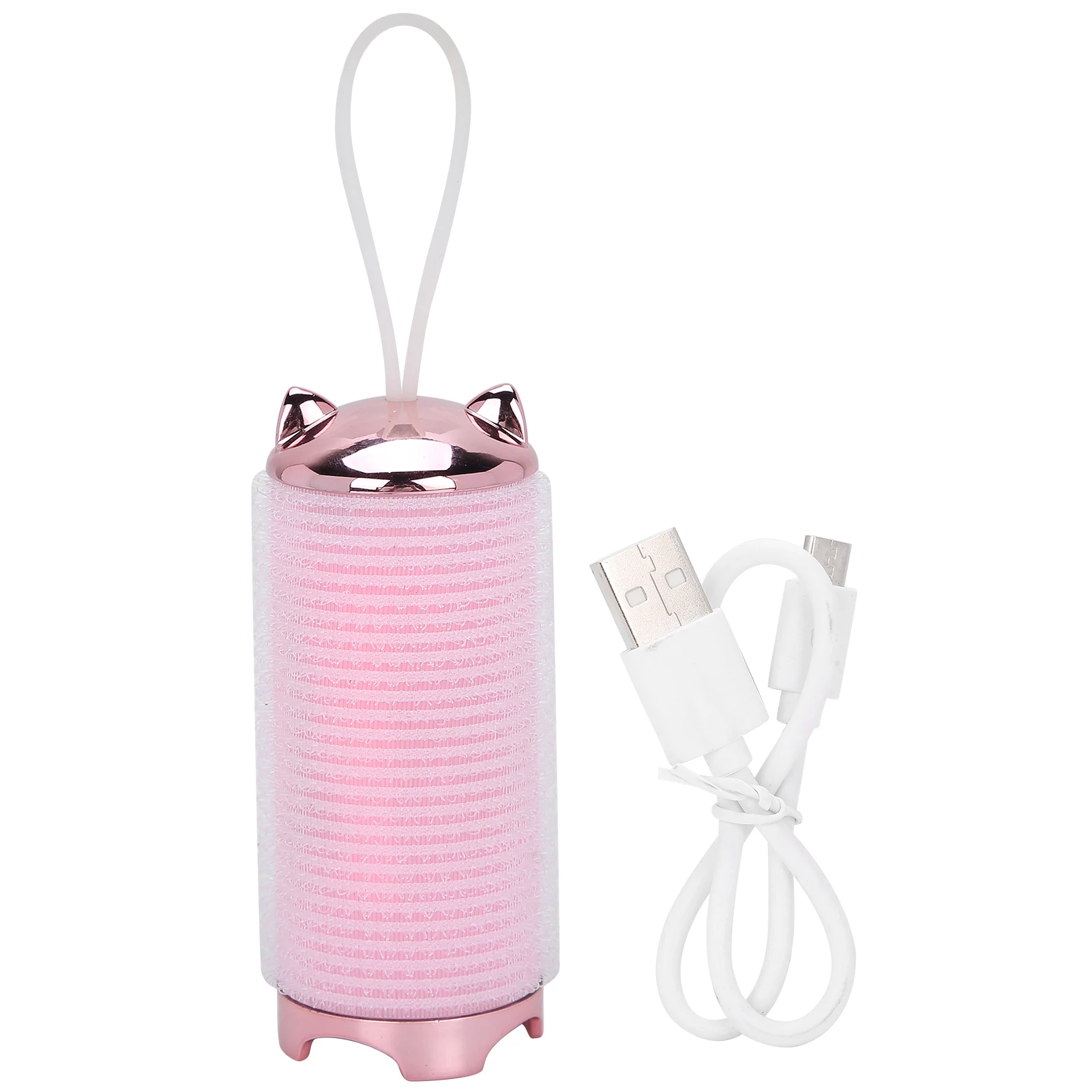 

Electric Hair Rollers Portable Fringe Curler Heated Hair Styling Bang Curling ToolPink