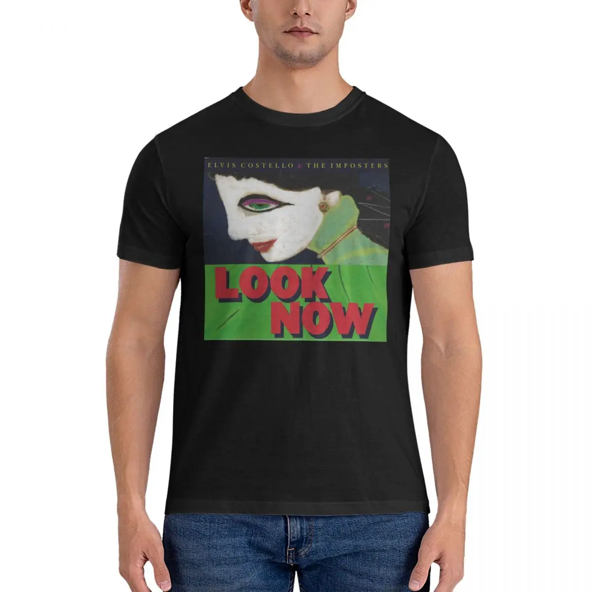 Мужская футболка с коротким рукавом и круглым вырезом 100% хлопок