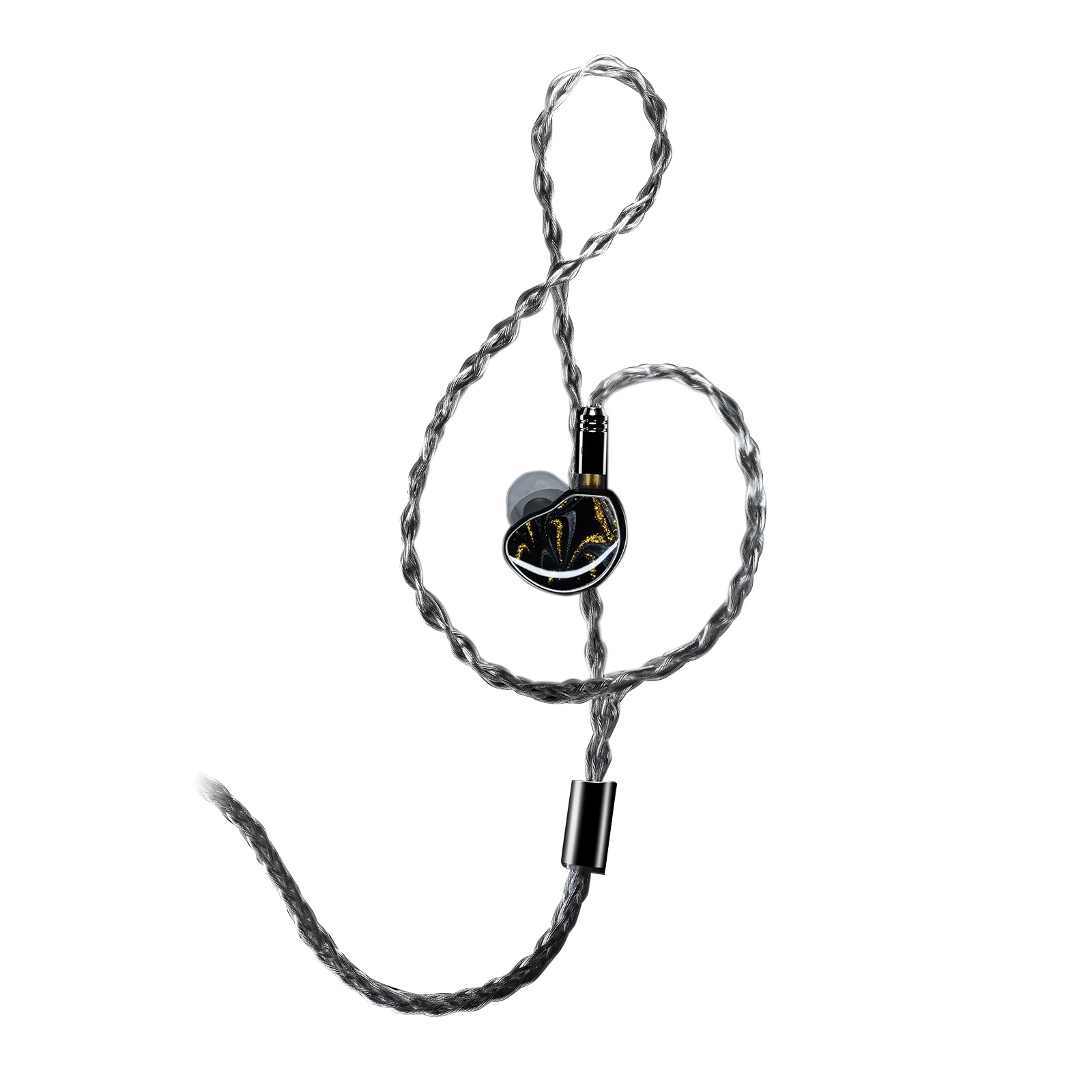 

Simphonio PB10 Planar+ Balanced Armature In-Ear Monitor Earphones 8 Shares 392 Core Item 6 N Copper Silver Wire 2pin 0.78