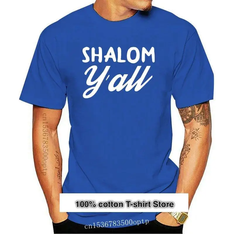 

Camiseta divertida de Shalom para mujer, ropa de calle informal de Yall Jewish hebreo, paz, Pascua, hip hop, negra, nueva