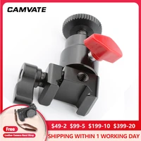 camvate quick release nato clamp with 360%c2%b0 swivel mini ball head 14 20 screw mount for dslr monitorflash lightflash trigger