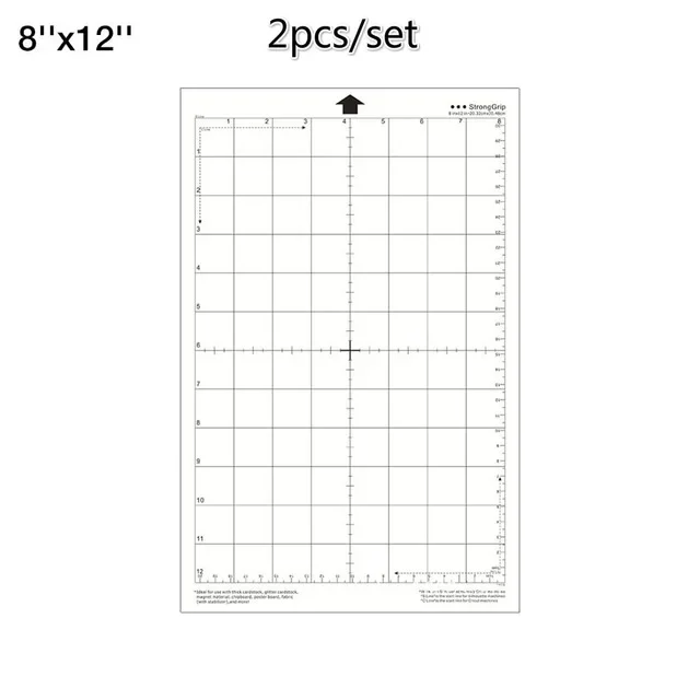 

2 шт. прозрачный клейкий коврик для резки 12*12 дюймов с измерительной сеткой для Silhouette Cameo