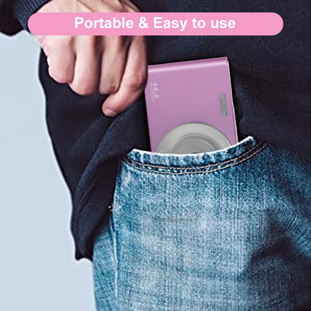 Винтажные Цифровые фотокамеры 44MP запись замедленной съемки 4K фотографическая