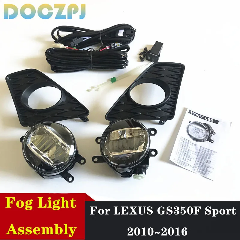 

1Set Car Front Bumper Fog Light Lamp Kit For Lexus GS350 GS450h F Sport Model 2013 2014 2015 With Switch