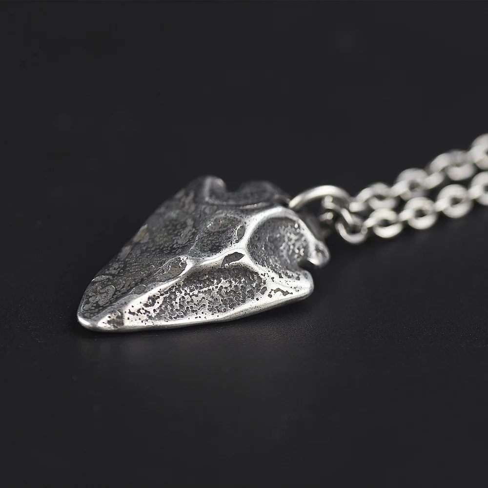 Винтажное ожерелье с кулоном в виде стрелы из нержавеющей стали стиле панк-рок