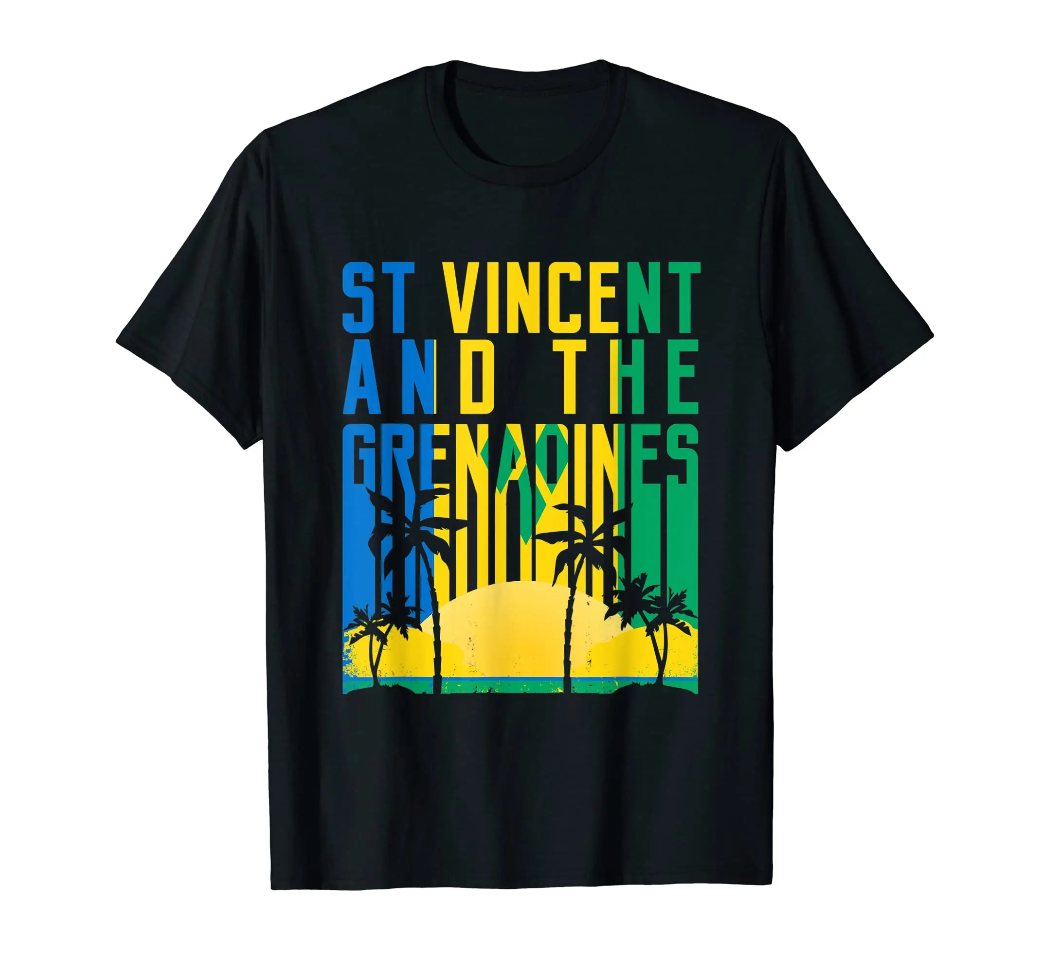 

100% Cotton St Vincent And The Grenadines Retro 70s 80s Vintage T-Shirt MEN WOMEN UNISEX T Shirts Size S-6XL