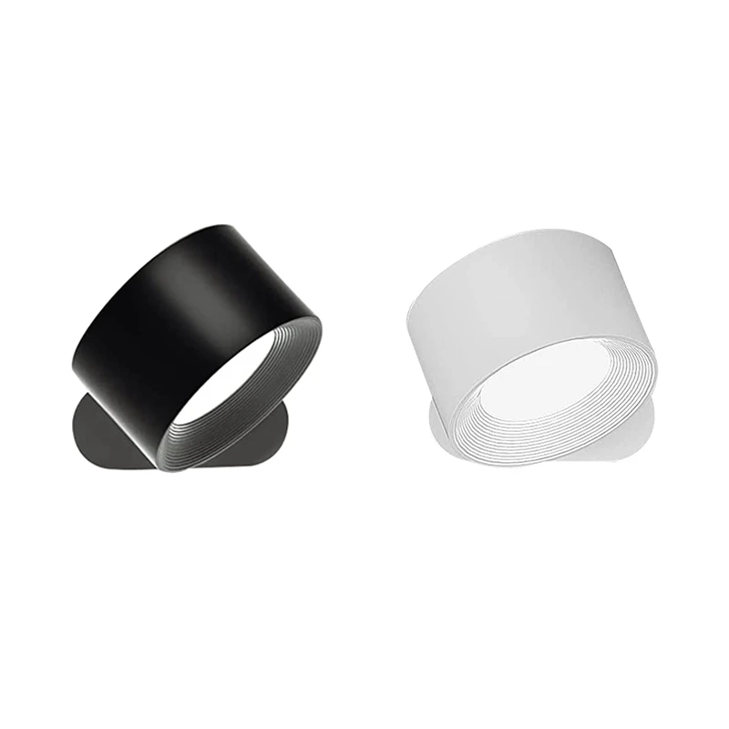 

LED Wall Sconce, Wall Mounted Lamp With Rechargeable Battery 3 Color Temperature Level 360° Rotate Magnetic Ball