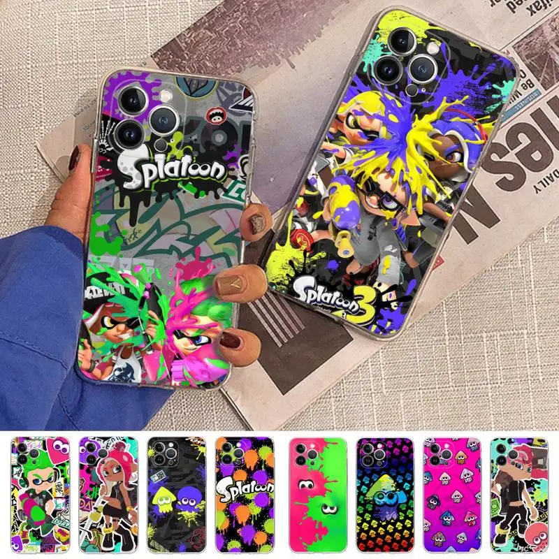 

Pearl Switch Splatoon 2 Phone Case Silicone Soft for iphone 14 13 12 11 Pro Mini XS MAX 8 7 6 Plus X XS XR Cover