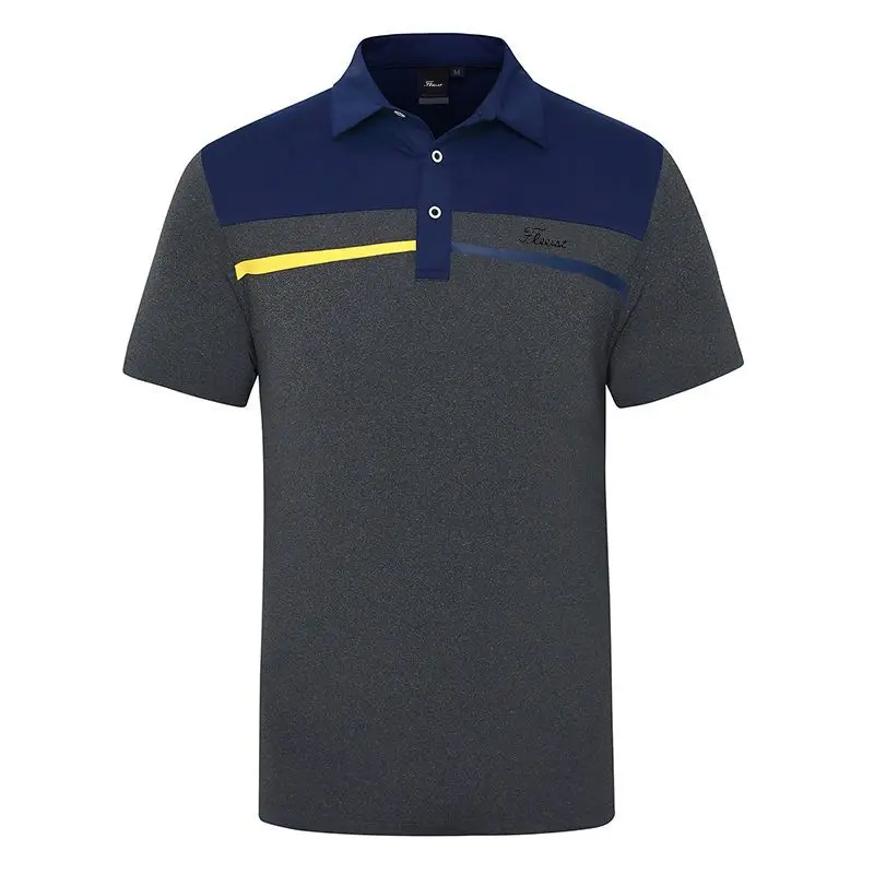 Summer New Golf Clothing for Men's Short-sleeved Outdoor Sports Breathable Sweat-wicking POLO Shirt Quick-drying Golf Shirts