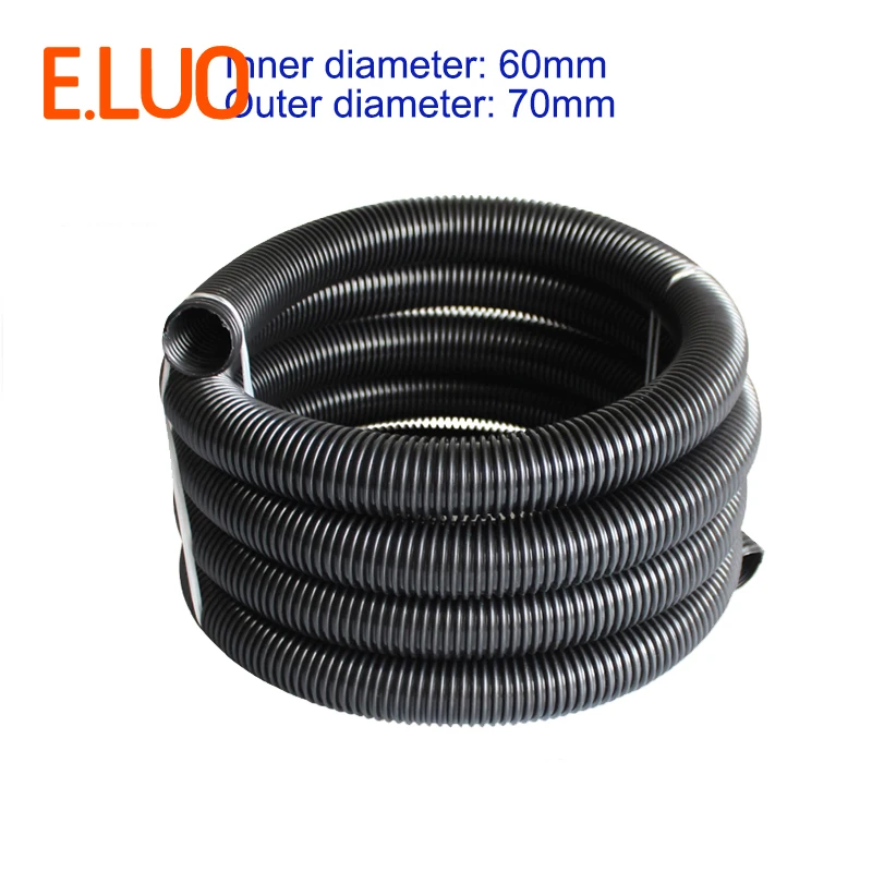 5m inner Diameter 60mm Black hose with High Temperature Flexible EVA vacuum cleaner Hose of  industrial Vacuum Cleaner