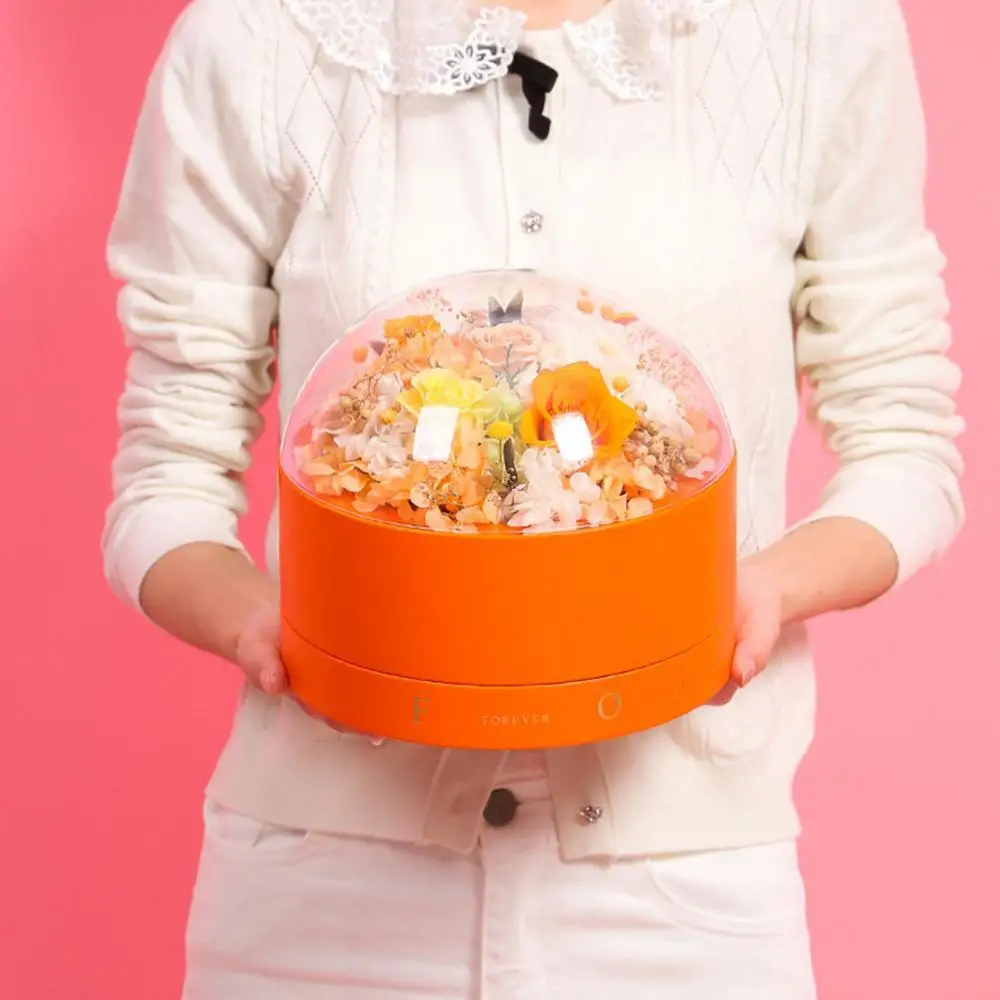 Round Candy Box Double Transparent Cake Chocolate Rose Holder Container Decor Gift Give Friends A Birthday Gift Popular