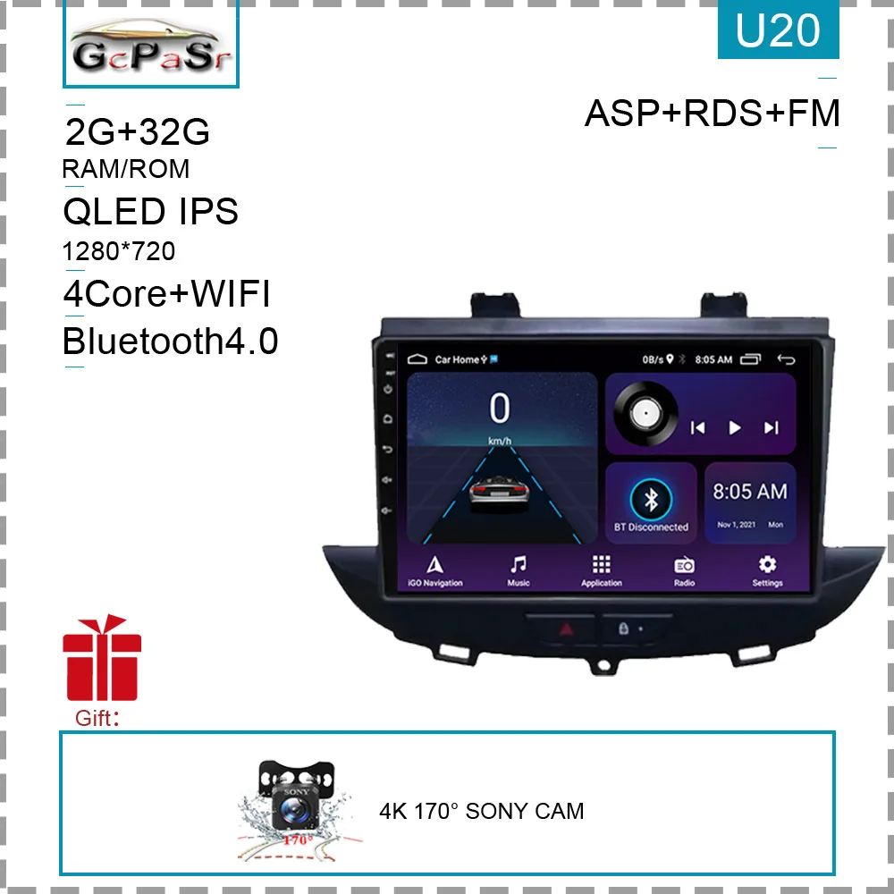 

Для Opel Grandland X crossland x 2016-2020 Android автомобильный плеер авто радио мультимедийный видео Carplay GPS навигационный экран без 2din