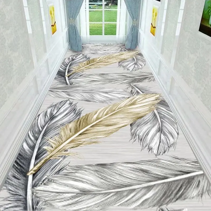 

Напольный дорожный ковер для коридора, большой рандомный ковер для гостиной, длинный Современный домашний декор, чехол для спальни, мебель ...