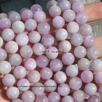 natural purple kunzite 9 9 5mm round gem stone loose beads 15inch 100 natural guarantee for diy jewelry making