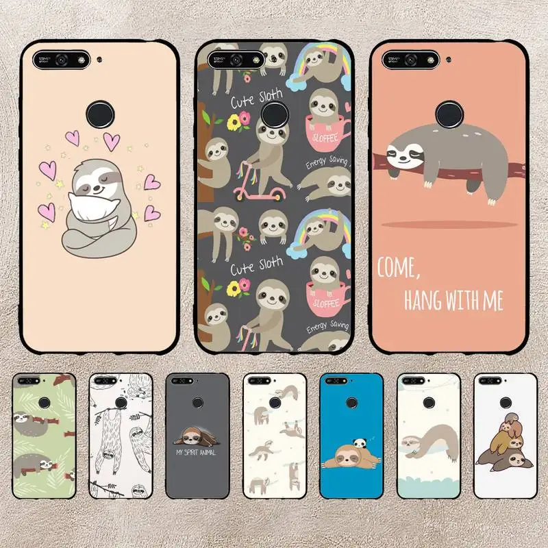 

Cute Animal Sloth Phone Case For Xiaomi 11 10 12Spro A2 A2lite A1 9 9SE 8Lite 8explorer F1 Poco 12S Ultra Cove