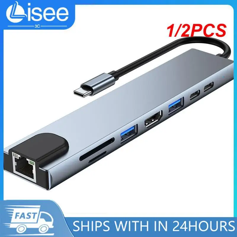 

1/2 шт., док-станция для ноутбука с разветвителем типа C Thunderbolt 3