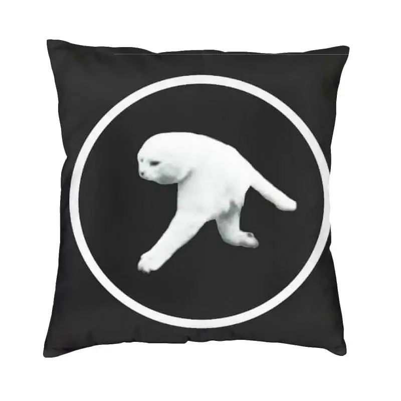 

Aphex Twin Cat Two Legged Cat Meme Parody Cushion Cover Two Side 3D Printing Throw Pillow Case for Sofa Fashion Pillowcase