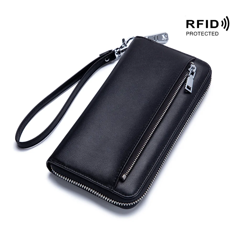 Leather Wallet Rfid Anti-thef Coin Purse Women's Leather Purse Coin Bag Multifunctional Change Storage Wallets For Women Handbag