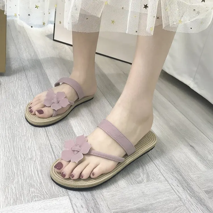 

2022 Summer Shoes Woman Slides Slippers Flats Beach Flip Flops Ladies Outdoor Beach Slippers Flower High Quality Leisure