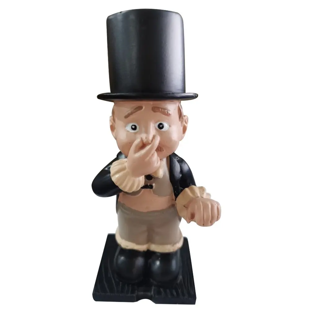 

Butler Shape Statue Resin Tissue Paper Holder Bathroom Cute Old Boys Decor Tissue Stand Rack Sculpture For Toilet