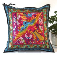 ethnic style embroidery plant flower cushion cover sofa home embroidered decorative pillow car cushion cover pillow home decor