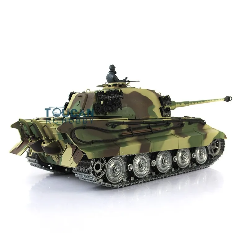 Фото Heng Long масштаб 1/16 7,0 RC Tank King Tiger 3888A Металлические колеса Barrel Recoil RTR Индивидуальная модель Радиоуправление Panzer Toys №2