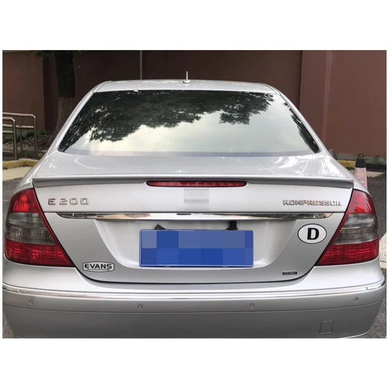 Спойлер W211 для Benz E240 280 320 350 E63 E-класса заднее крыло автомобиля черный хвостовой