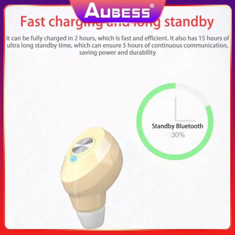 

Unisex Fast Charging Wireless Headset Mini Tws Headphones Noise Reduction Sports Outdoor Earphone Sport Earbuds 50mah