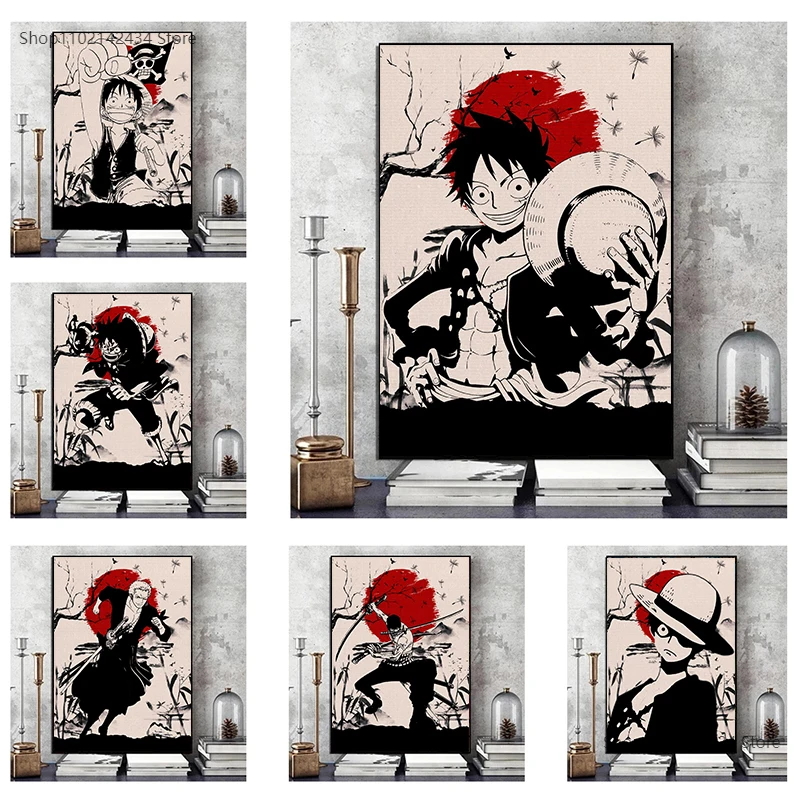 

Luffy Tokyo Revengers Poster Japanese Anime Canvas Painting Wall Art Nordic Posters and Prints Wall Pictures Bedroom Home Decor