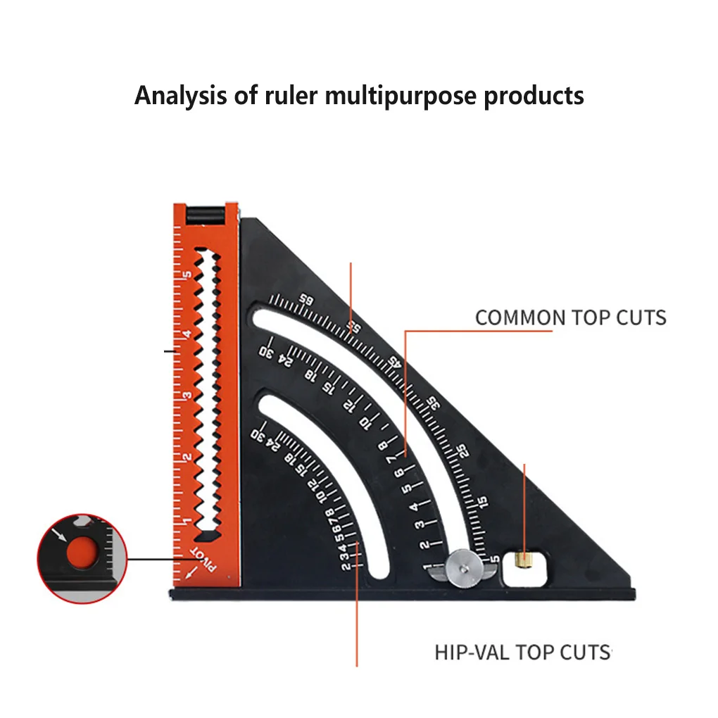 Угловая линейка измерительные инструменты Регулируемые многофункциональные линейки конструкция