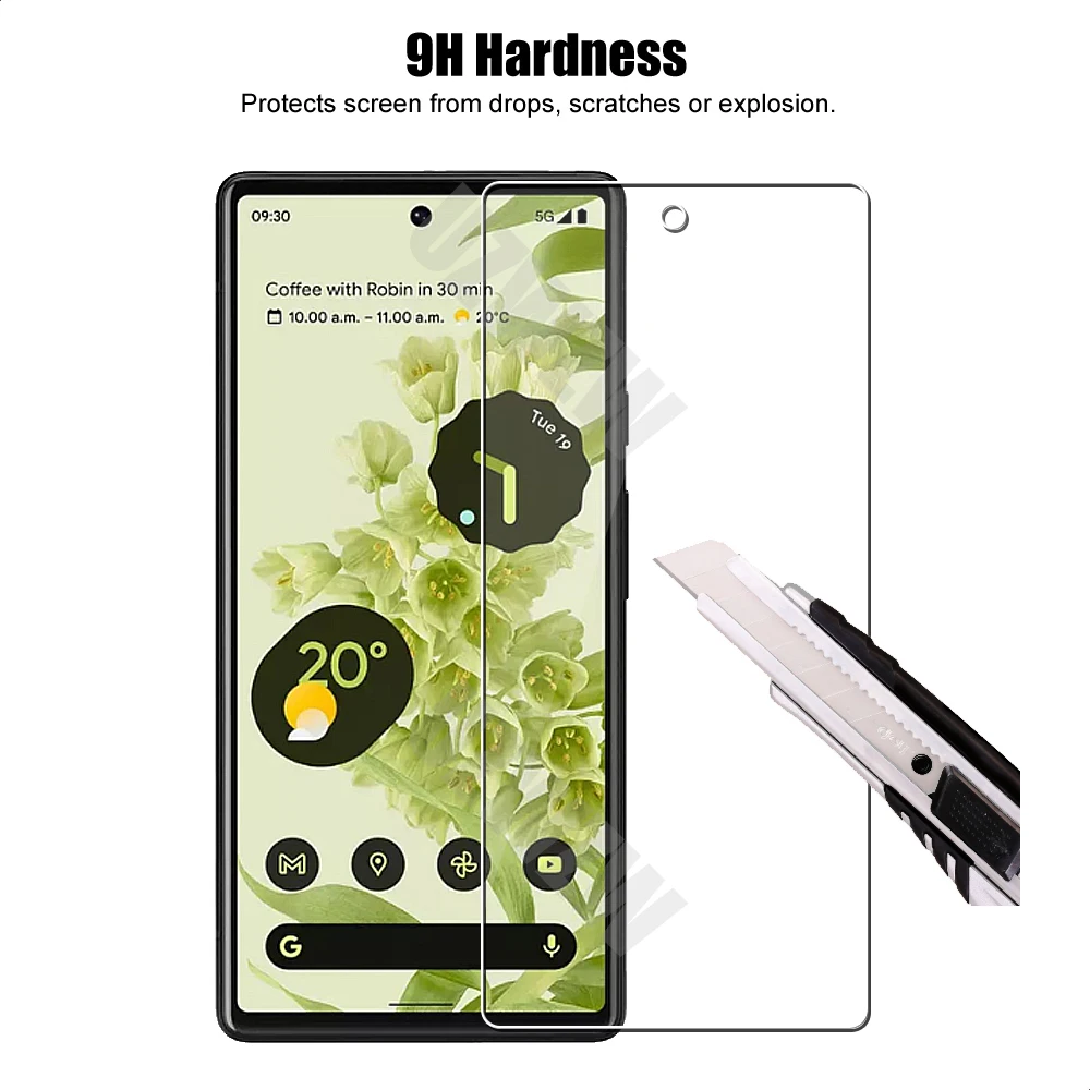 2pcs For Google Pixel 7 6A 6 5 4A 5A 5G 4 3 3A XL Premium Tempered Glass Screen Protectors Protective Film