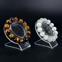 1pcs clear jewelry bracelet display holder bangle organizer rack acrylic bracelet display collar stand holder practical use tool