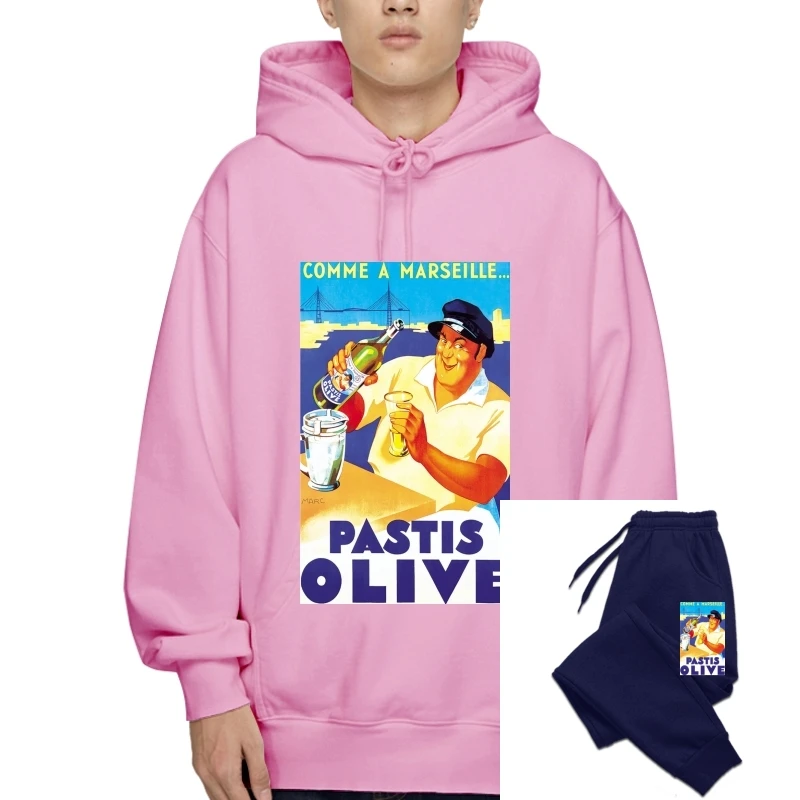 

Свитшот с капюшоном, толстовка с капюшоном, Марсель, Олива, старый порт, пастис, живет, Франция, Ретро винтажные мужские плакаты, Лидер продаж, Свитшот