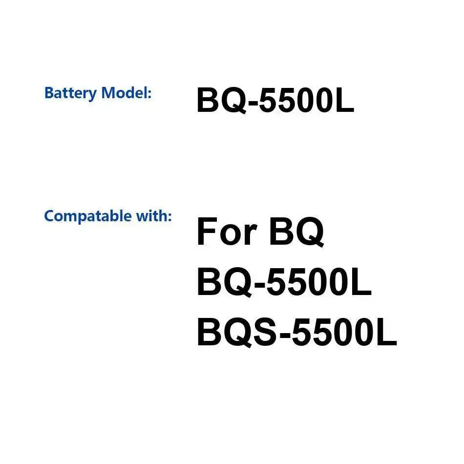 Фото Высокопроизводительный аккумулятор для мобильного телефона BQ BQ-5500L Bqs-5500L, 4300 мАч, высокая эффективность №1