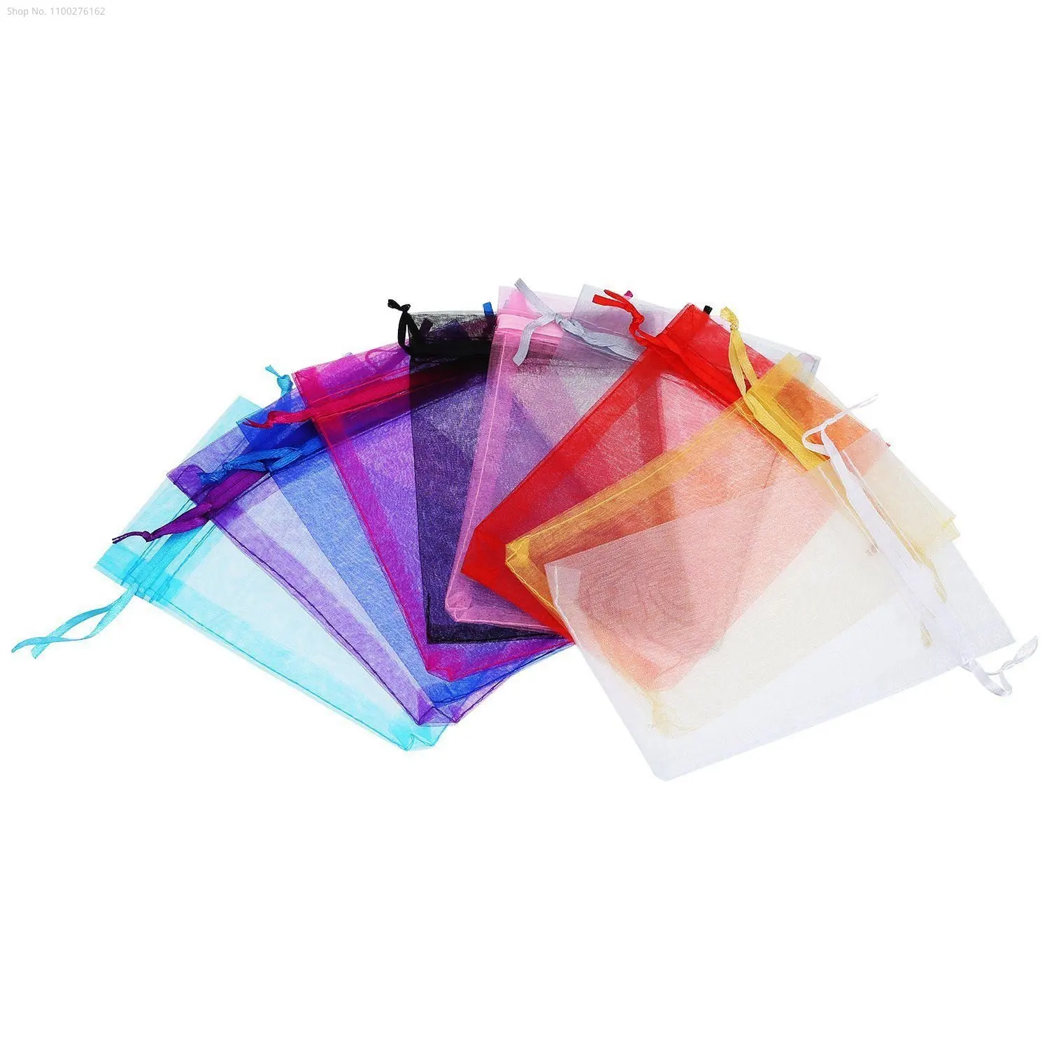 

100pcs/lot Organza Drawstring Bag Jewellery Bag Jewelry Packaging Display Bags For Wedding Party Decoration Organza Jewelry Bags