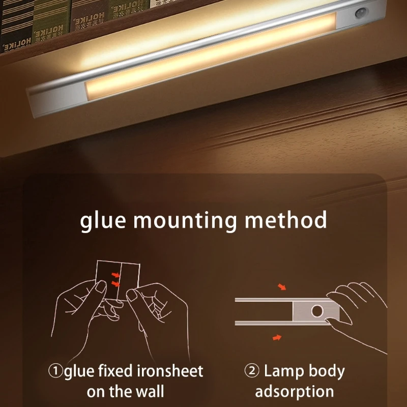 

Rechargeable LED Motion Night Light for Under Cabinet Closet Cupboard Hallway