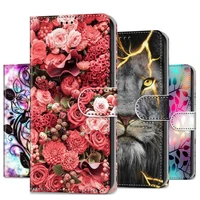 lion wolf floral girls phone bags housing for huawei p50 pro p smart 2021 2020 2019 mate 30 pro mate 20 lite mate 10 lite d08f