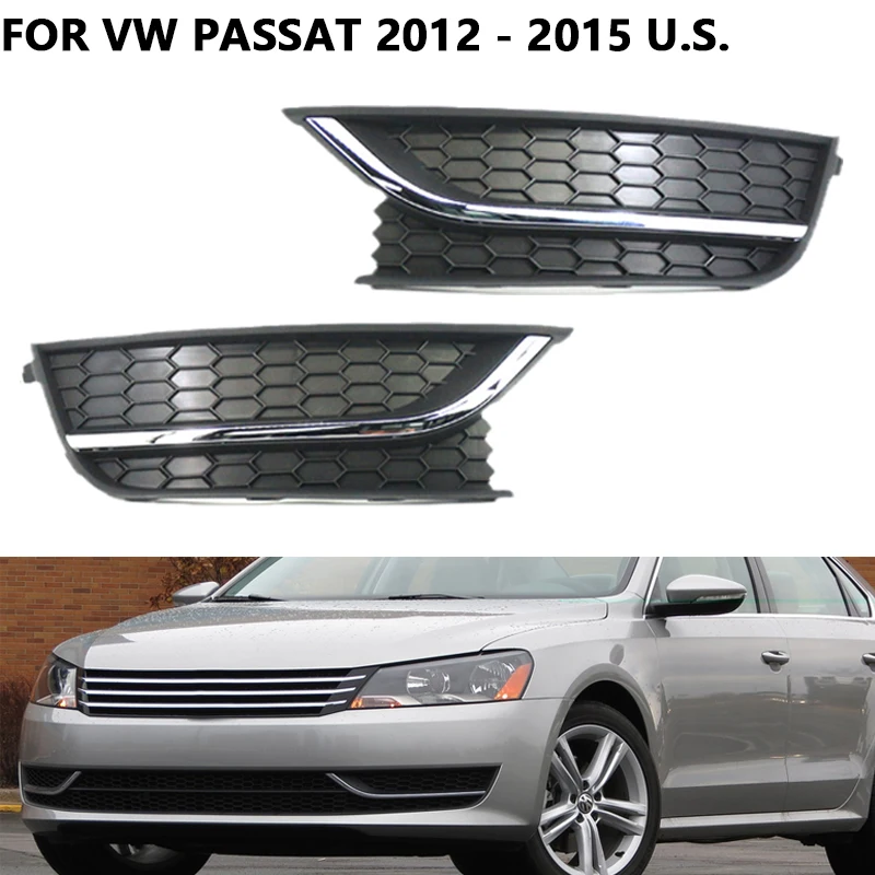 

Для VW Volkswagen Passat 2012 2013 2014 2015 США Edition Решетка переднего бампера Противотуманные фары Накладка Защита автомобильных аксессуаров