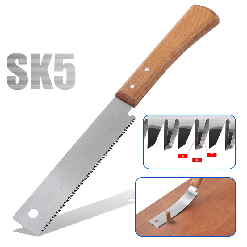 

Cut Flush Tools Double-edge Sharp Japanese Woodworking For Saw Blade Sawtooth Trimming Steel Small Hand Flexible Saw