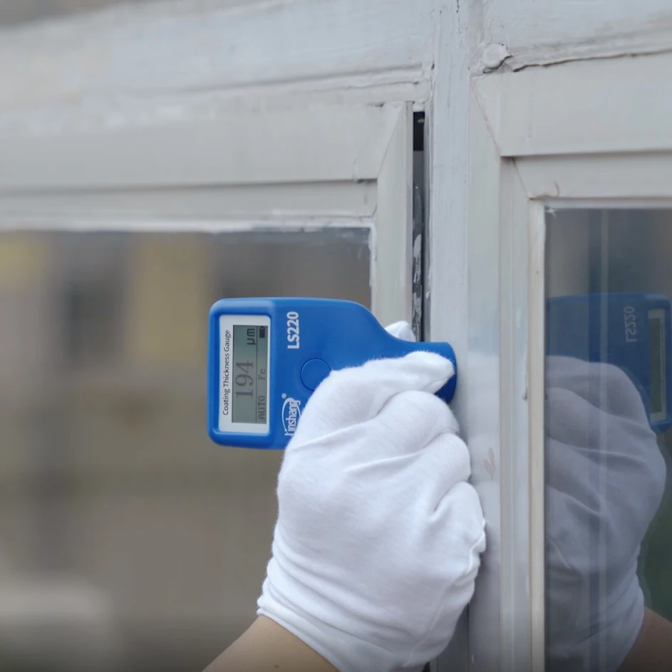 Фото Цифровой встраиваемый толщиномер Linshang LS220H DFT, измеритель толщины сухой пленки для измерения толщины лакокрасочного покрытия металлических подложек №5