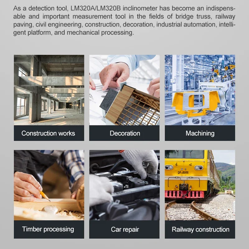 UNI-T LM320A LM320B Измеритель угла Магнитный инклинометр Цифровой транспортир Угловой