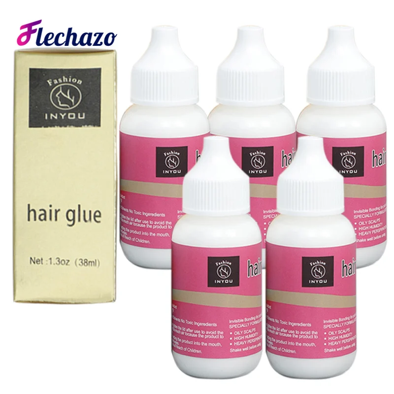Waterproof Adhesive Glue 1.3Oz Lace Wigs Hair Replacement Glue Strong Hold Lace Glue Invisible Bonding Wig Glue Box Package